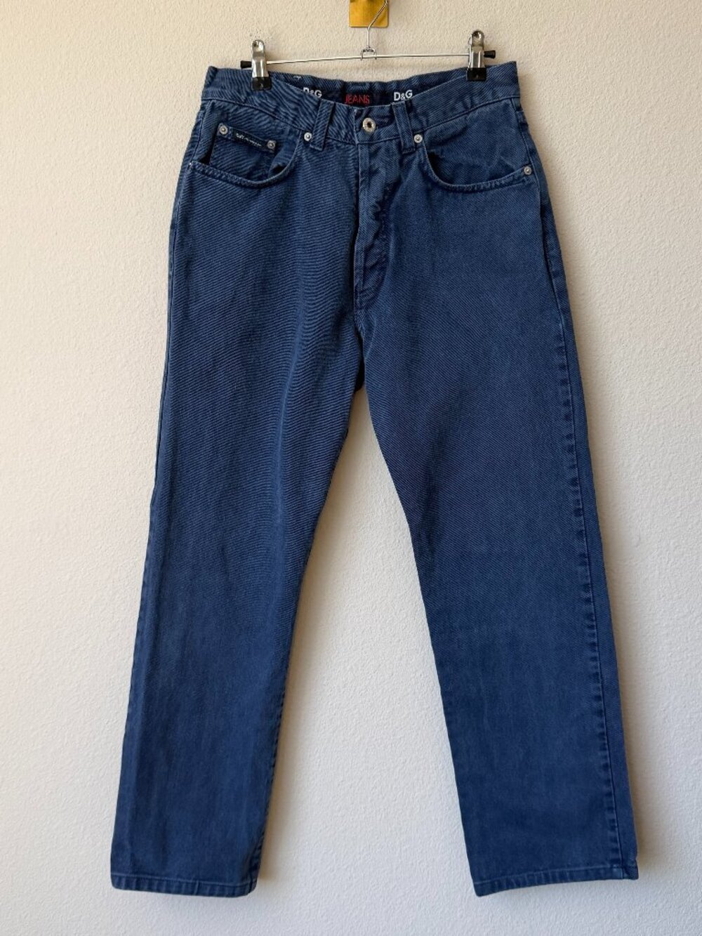 Vintage Dolce & Gabbana Blue Straight Leg Denim Jeans Size 30